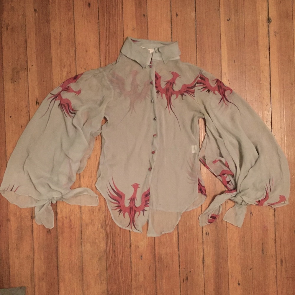 Flowy silk blouse